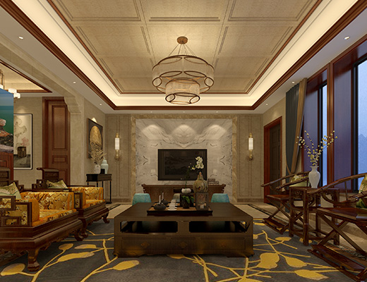 格兰小镇新中式装修案例