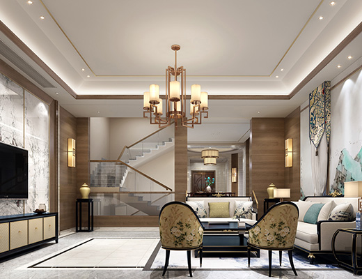 中海天鉴新中式装修案例