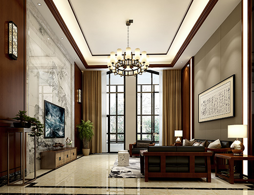 保利阆峰云墅新中式装修案例
