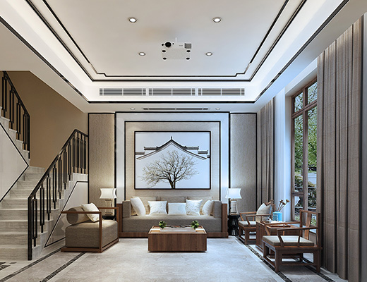 龙湖湘风原著新中式装修案例