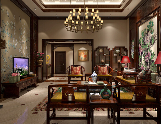 湘江壹号新中式装修案例