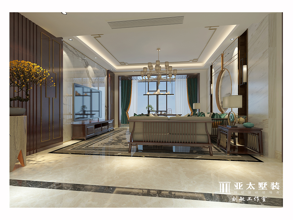 福天藏郡新中式装修案例