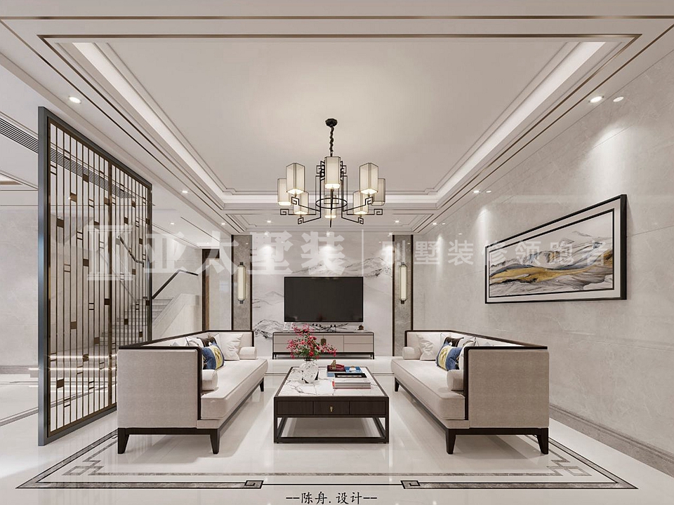 湖山半岛新中式装修案例